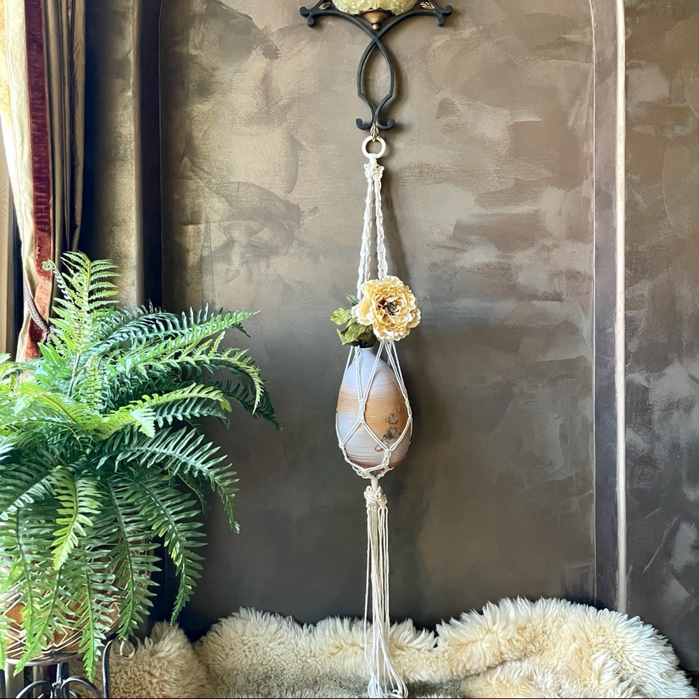 Handmade Macrame Crochet Plant Holder